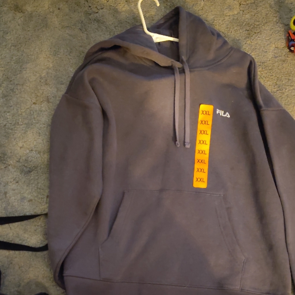 Fila Dark Gray Men's Hoodie XXL